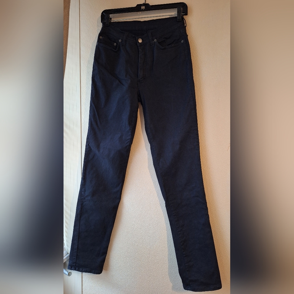 Vintage Women's Black Jeans Anna Sui Size 30 Love Potion #9 Embroidery